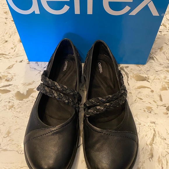 Aetrex Black Loafer Size 40 9-9 1/2 - Picture 1 of 9